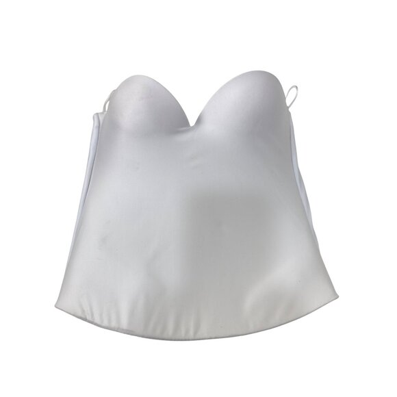 Felina Strapless Sweetheart Neckline Bustier Bra 38B White Nylon/Spandex - Picture 6 of 10